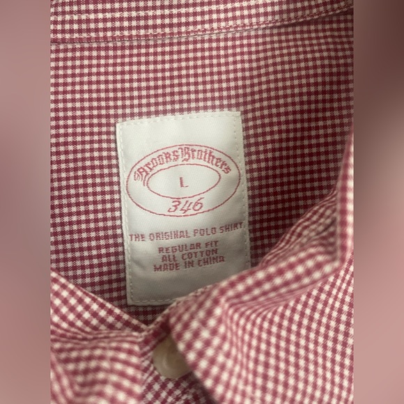 Mens Brooks Brothers Short Sleeve Shirt Size Large - Picture 4 of 5